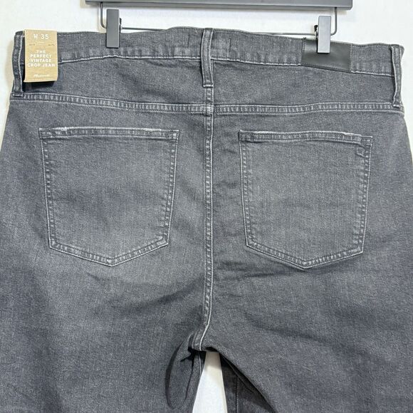 NEW Madewell The Perfect Vintage Crop Jean Summer Wash High Rise Jeans Womens 35 - Picture 10 of 14
